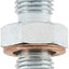 Adaptador recto 3AN a 3/8-24pulg acero