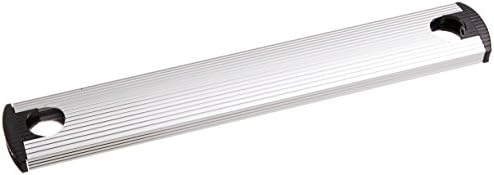 Escalera aluminio perforada exterior color plateado