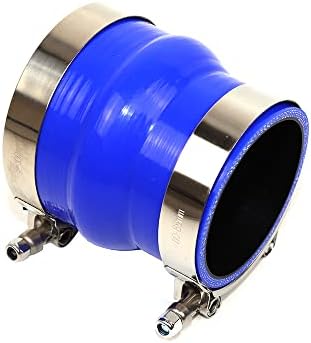 Acoplador reducción 2.5-3.5" silicona 4" acero inox