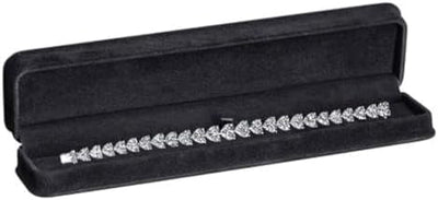 Caja regalo pulsera lujo gamuza terciopelo negro