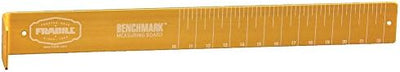 Tabla medición 2.5x22pulg aluminio anodizado dorado