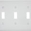 Placa pared interruptor 3 segmentos 80711-W blanco