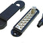 Barra colectora 12 puntos 240A tornillo 1/4" negra