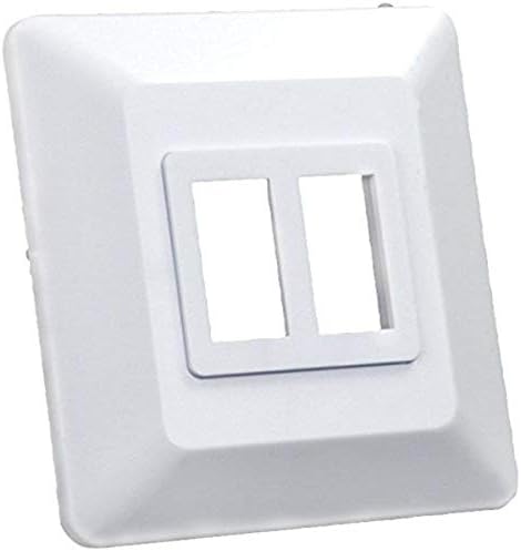 Base interruptor doble placa frontal blanca