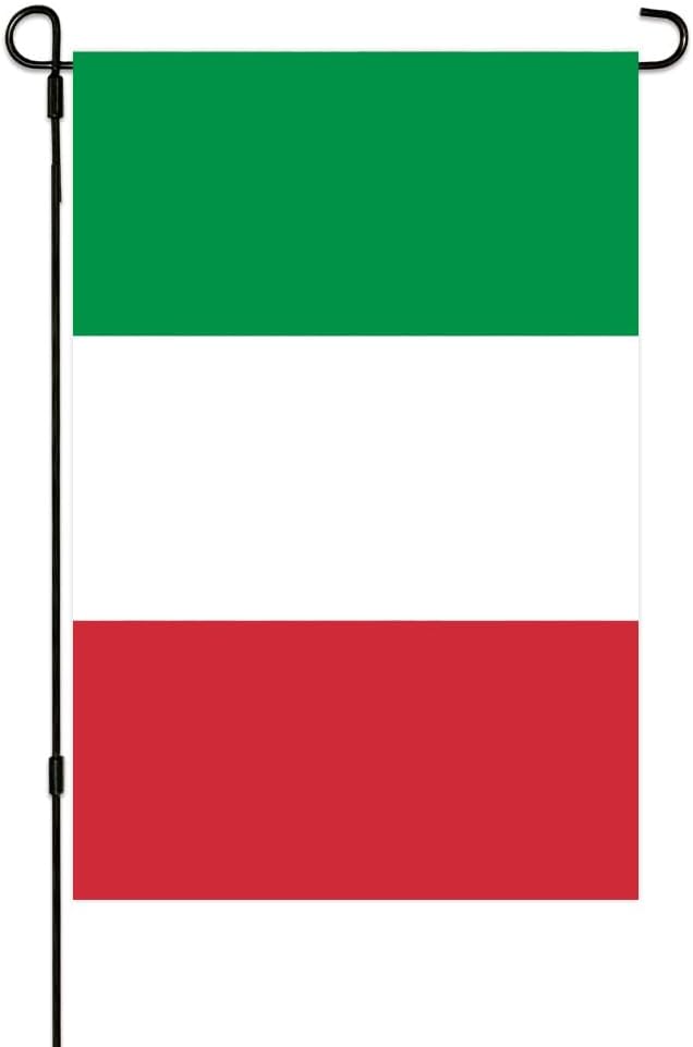 Banderas jardín Italia 12x18pulg doble cara resistente