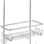 Organiz. ducha colgante acero 9x4.5" plateado
