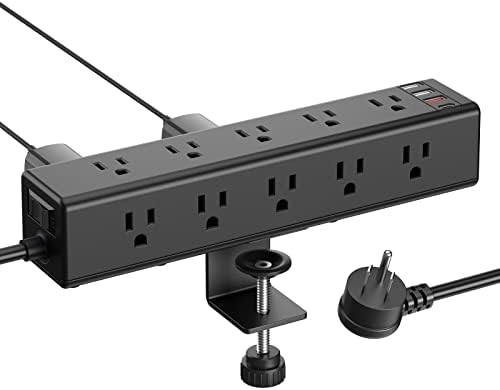 Tira alimentación escritorio 15 tomas USB-A USB-C 65W