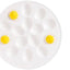 Plato huevo deviled cerámica blanca