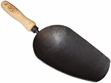 Paleta forjada acero templado boro mango madera ceniza 13.5pulg