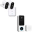 Kit 2 cámaras WirelessCam Pro 2K cámara timbre