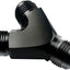 Adaptador 6AN a AN6 rosca macho aluminio negro