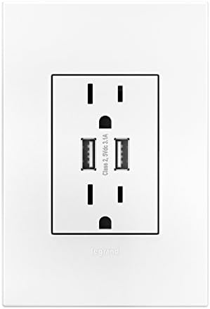 Toma múltiple USB dual acabado blanco