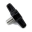 Tornillo acero inox 1/4-20 x 3/8 con perilla plástica T negra