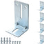 Juego soportes acero puerta garaje ajuste universal resistente