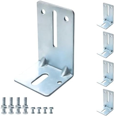 Juego soportes acero puerta garaje ajuste universal resistente