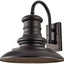 Farol pared bronce 1 luz 15x16pulg 100W