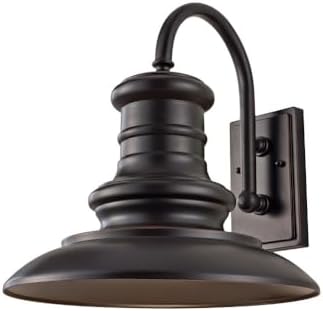 Farol pared bronce 1 luz 15x16pulg 100W
