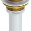 Desagüe lavabo baño Push Pop bronce cepillado