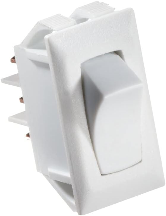 Interruptor basculante SPDT 10A eléctrico DC blanco