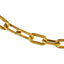 Cadena barrera plástico color dorado 15m