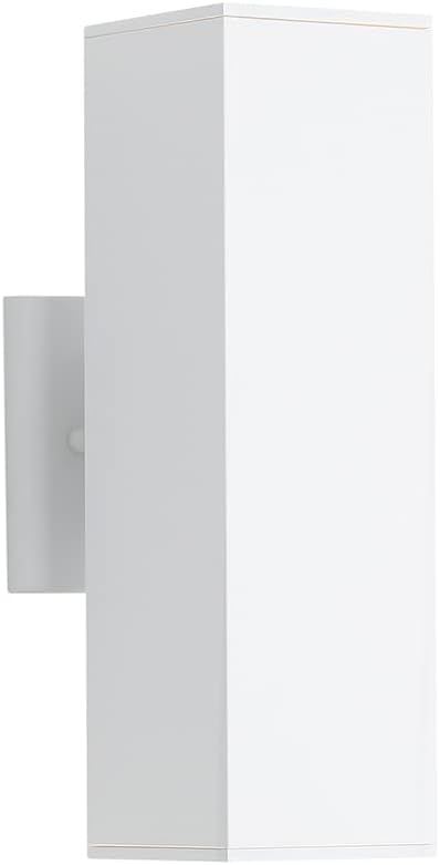 Candelabro pared aluminio exterior blanco mate certificado
