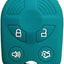 Funda silicona llavero 4 botones Ford verde oscuro