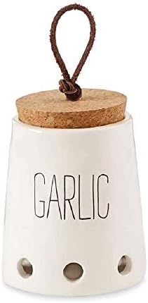 Guarda ajo blanco con tapa corcho