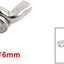 Tornillo métrico M6x16mm acero inox