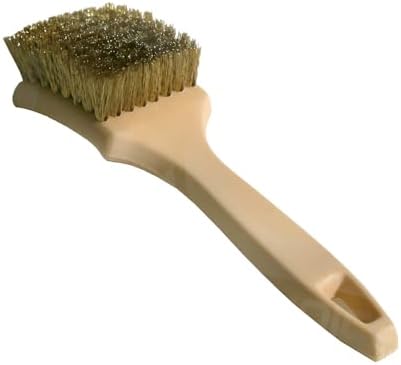 Cepillo neumáticos alambre latón 8.5" limpieza