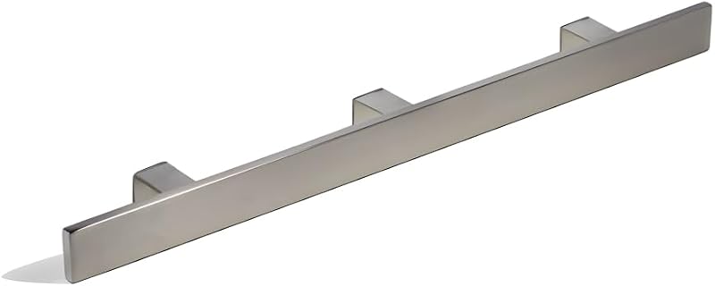 Manija puerta acero inox 48" níquel cepillado vidrio
