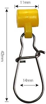 50 Pzas Línea Pesca Snap 6# 150lb Amarillo 1.65"