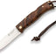 Cuchillo Bushcraft Hoja Sandvik 14C28N Mango Nogal