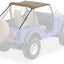 Techo negro para cj5 76-83 bronceado