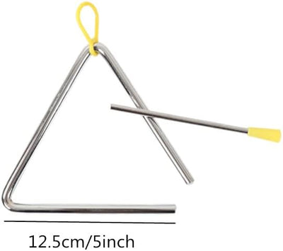 Triángulo musical acero 5 y 6 pulg con Striker