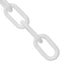 Cadena plástica barrera 2pulg blanco