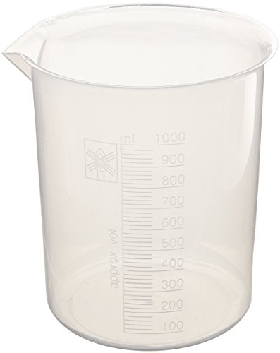 Vaso plástico 33.8oz graduaciones elevadas caño cónico