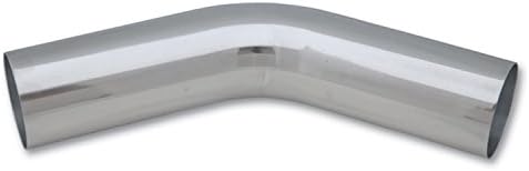 Aluminio pulido curva 45 grados