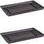 2 Bandejas Plástico para Macetas Bonsái Interior Exterior