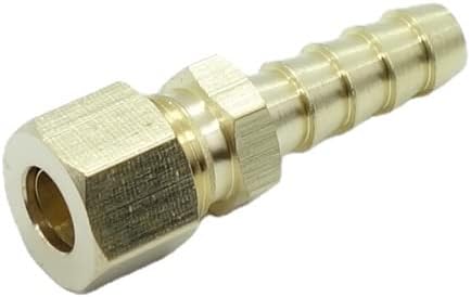 2 Pzas Conector Tubo 5/16" Latón Línea Combustible Aceite
