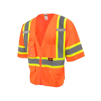 Chaleco seguridad reflectante malla dos tonos Clase 3 XL
