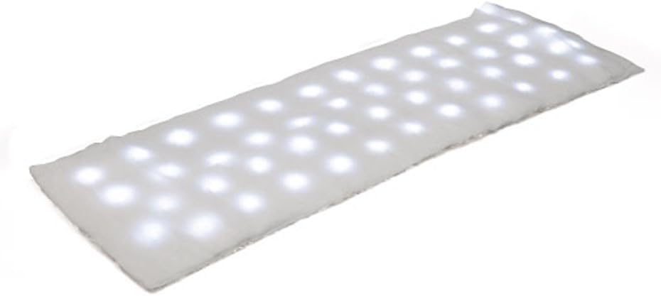 Camino mesa navideño nevado con luz 47x15.7pulg