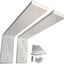 Soportes L hierro blanco 12x6pulg pack 2 soporta 300lb