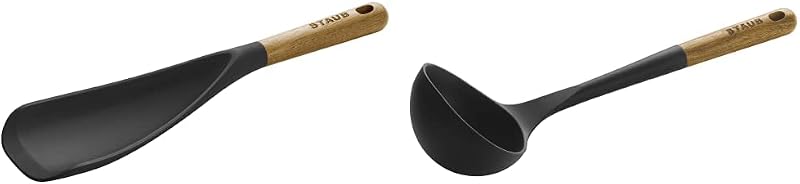 Cuchara espátula multifunción silicona negra sin BPA