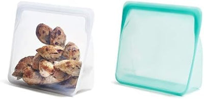 Bolsa silicona reutiliz. 2uds transparente para viaje