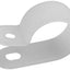 200 Clips Cable R de Nailon Blanco para Tubo 1/2pulg
