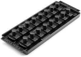 Organizador enchufes 2 rieles 1/2pulg negro 16 herramientas