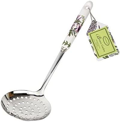 Cuchara drenaje 13pulg diseño azalea mango porcelana acero inox