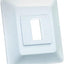 Base interruptor placa frontal individual blanco