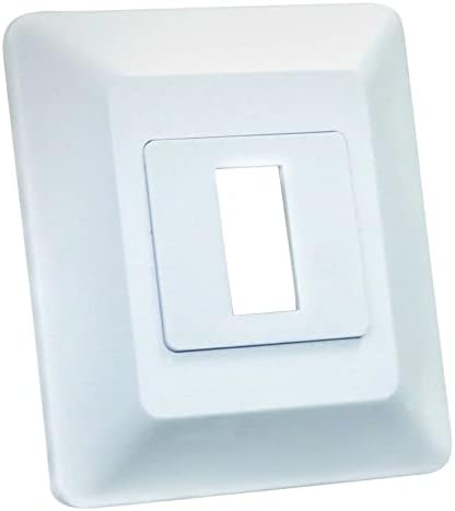 Base interruptor placa frontal individual blanco