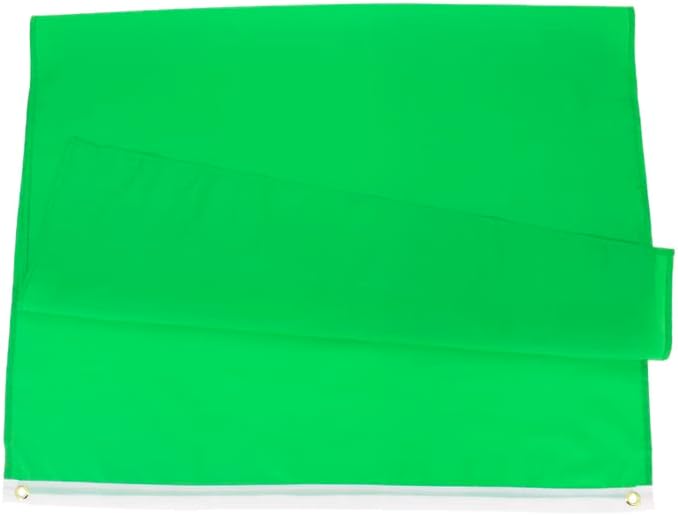 Bandera verde maciza 3x5ft lisa